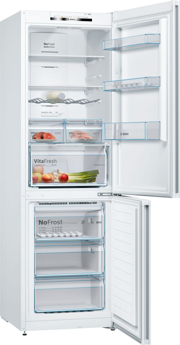Réfrigérateur-Congélateur Combiné Pose-Libre Série 4 Blanc BOSCH KGN36VWED